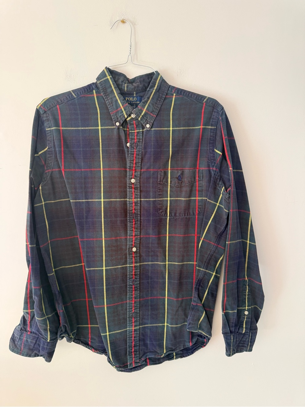 Polo Ralph Lauren Navy Plaid Classic Fit Button-Down Shirt XL
